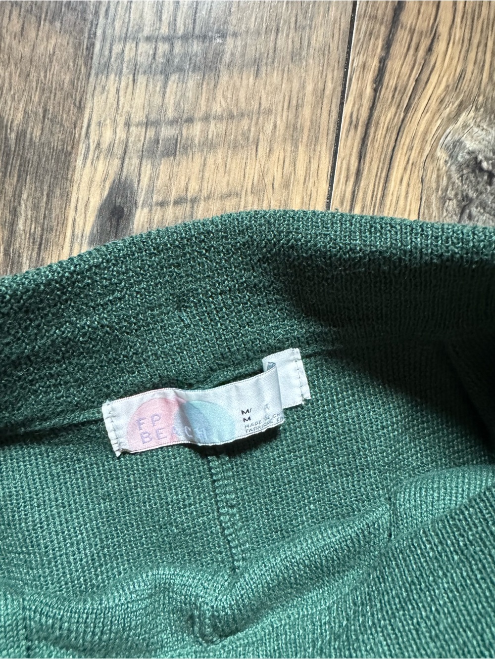 FP Beach Freya Green Knit Balloon Pants - Picture 7 of 11